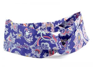  Le Coq en Pap' - Bandeau turban fleuri liberty louis a