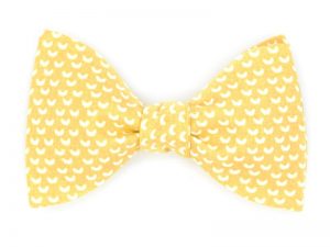  Le Coq en Pap' - Noeud papillon jaune poussin croissant