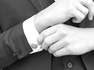  Le Coq en Pap' - Boutons de manchette fleuri liberty silver bells